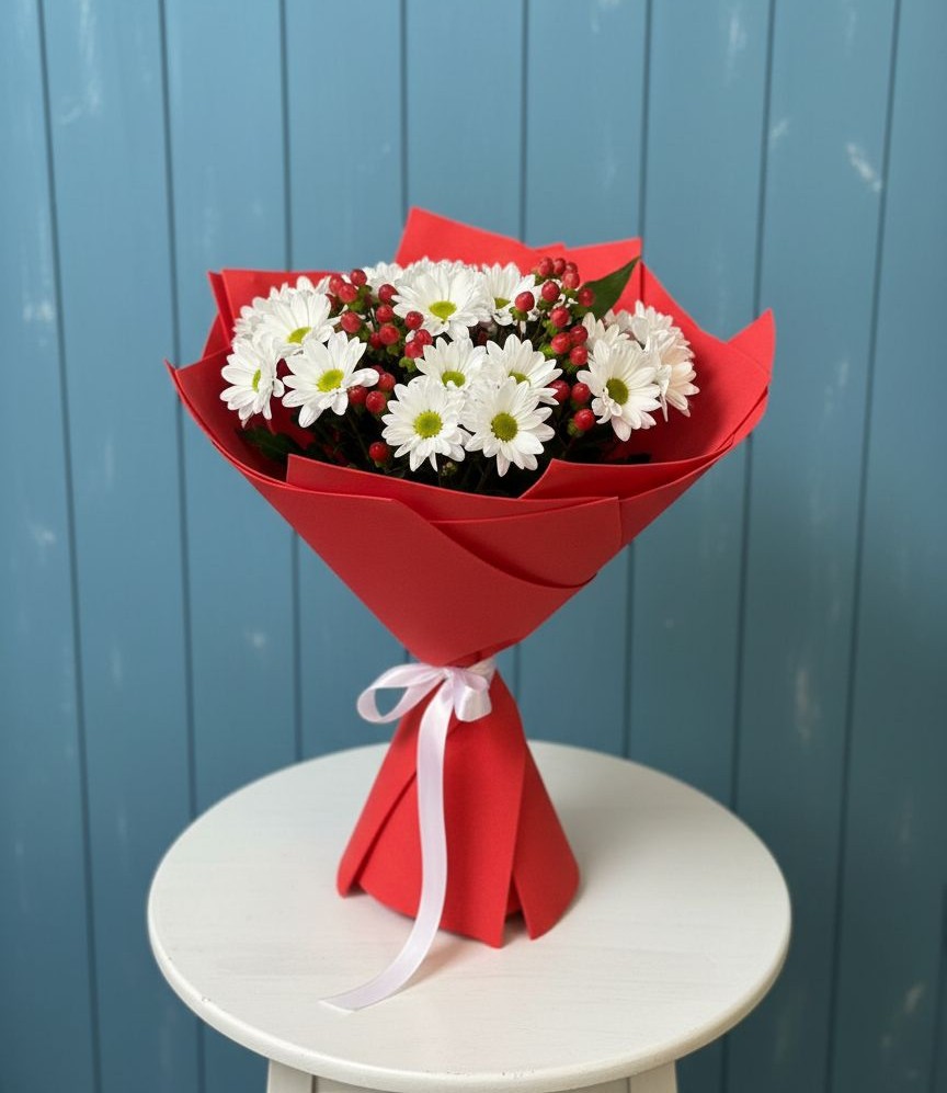 Букет цветов из: Хризантемы в Шестаково Воронежской области