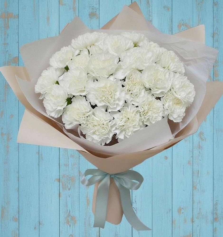 Букет цветов из: Гвоздики в Шестаково Воронежской области