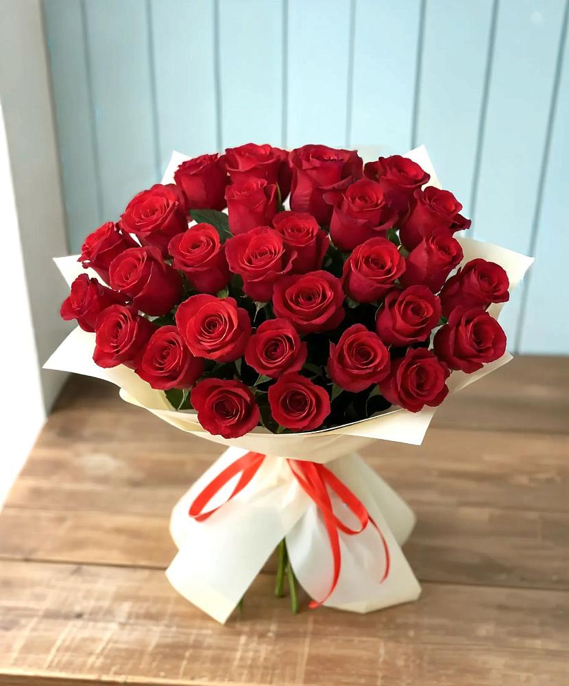Букет 29 Красных роз в Шестаково Воронежской области