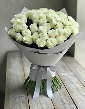 Букет 35 Белых роз в Шестаково Воронежской области