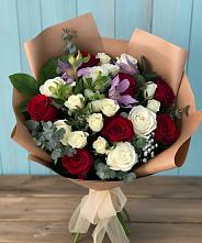 Букет цветов из:  Розы и Альстромерии #REPLACE_PRED# Шестаково Воронежской области