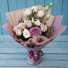 Букет цветов из:  Розы и Лизиантусы #REPLACE_PRED# Шестаково Воронежской области