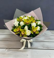 Букет цветов из:  Орхидеи и Розы #REPLACE_PRED# Шестаково Воронежской области