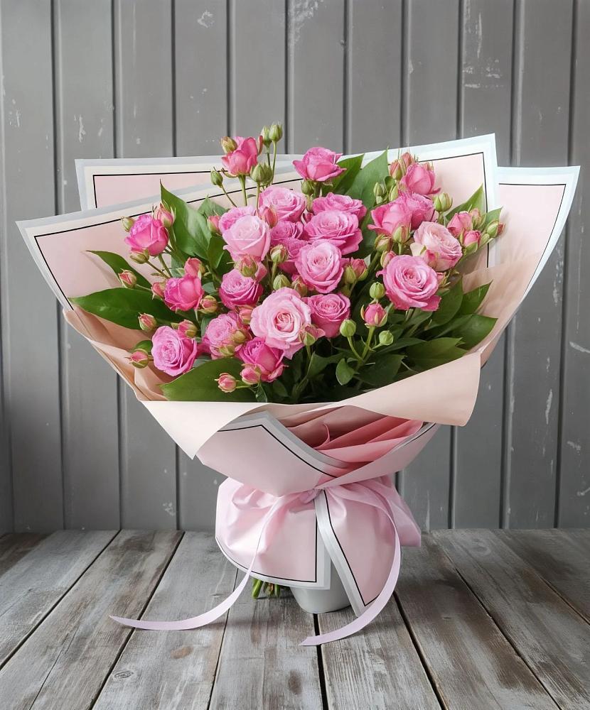 Букет Розовый кустик в Шестаково Воронежской области