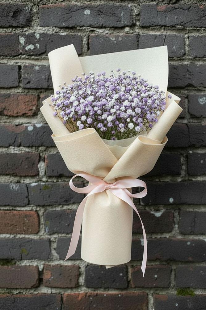 Букет цветов из: Гипсофила в Шестаково Воронежской области