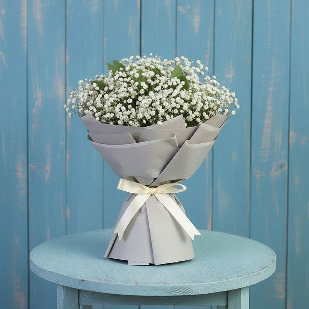 Букет цветов из: Гипсофила в Шестаково Воронежской области