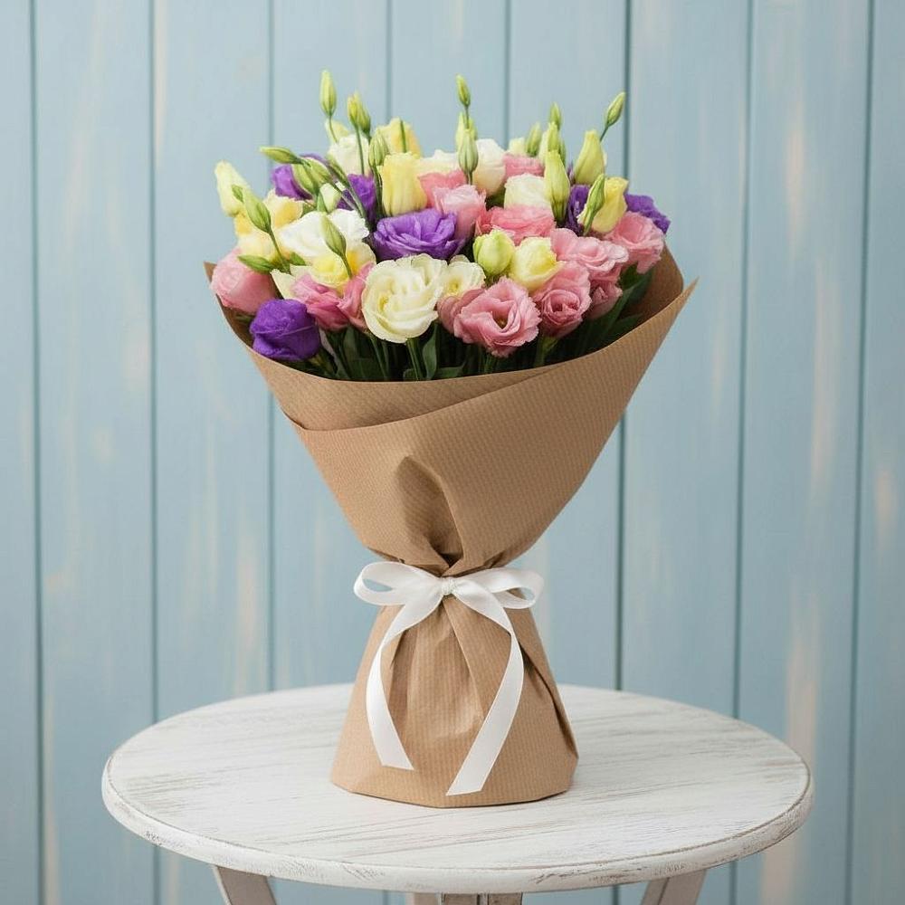 Букет цветов из: Лизиантусы в Шестаково Воронежской области