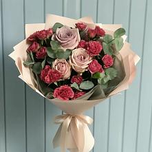 Букет цветов из:  Гвоздики и Розы в Шестаково Воронежской области